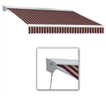 12 ft. Retractable Awning, Burgundy & Tan F2771