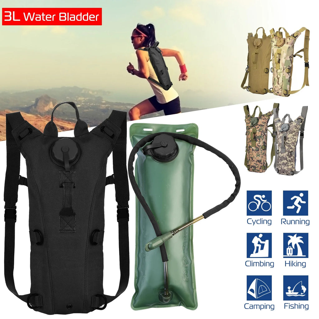 Black 3L Hydration Backpack E764