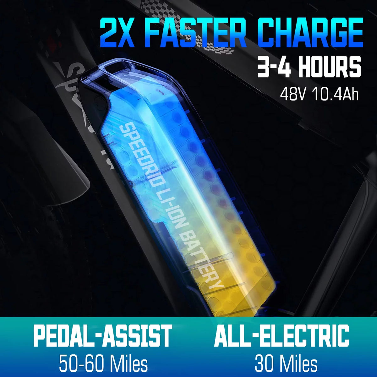 26" 4.0 Fat Tire 500W Electric Bike with 48V 10.4Ah Battery B8953