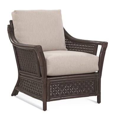 32x22 Wide Armchair Green and Blue Stripe W6265