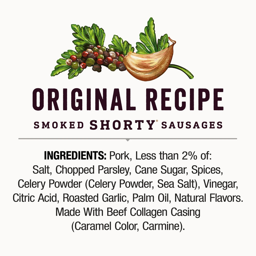Smoked Shorty Sausages, 12 Ct T6196