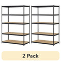 5-Tier Steel Shelving, 4,000 lbs. Total Capacity, Black P93968