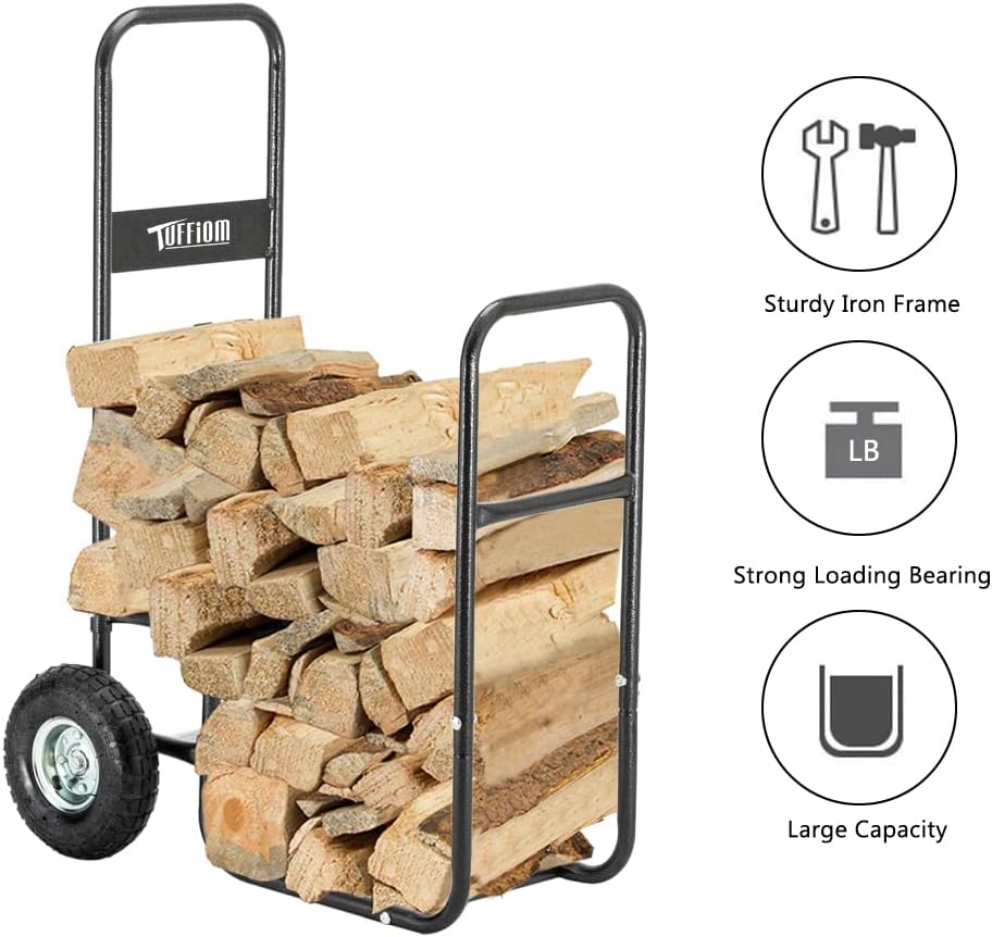 Firewood Cart with Large Wheels P85973