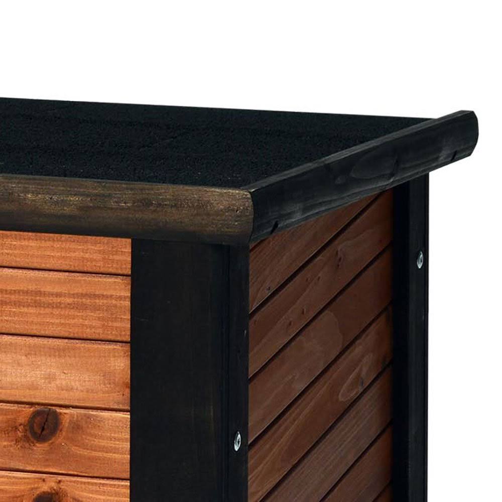 Natural Log Cabin Dog House D6677