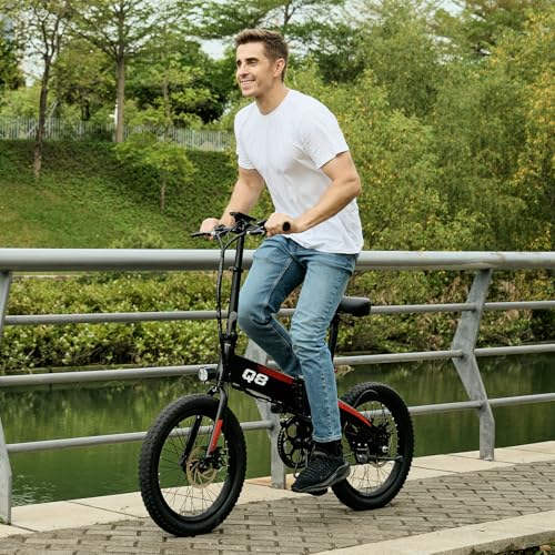Folding Electric Bike with 576WH Removable Battery, 500W Motor, 20MPH G806231