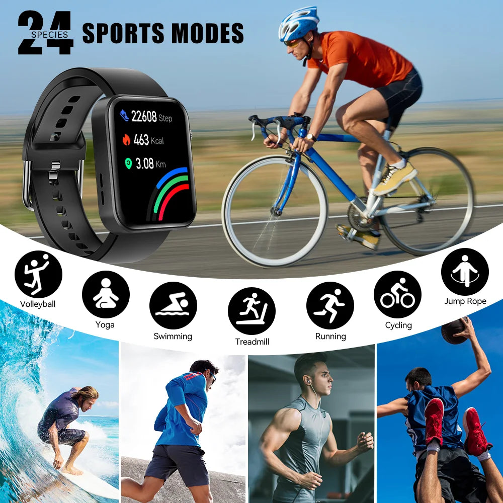 Smart Watch with LED Flashlight and Fitness Tracker U725313
