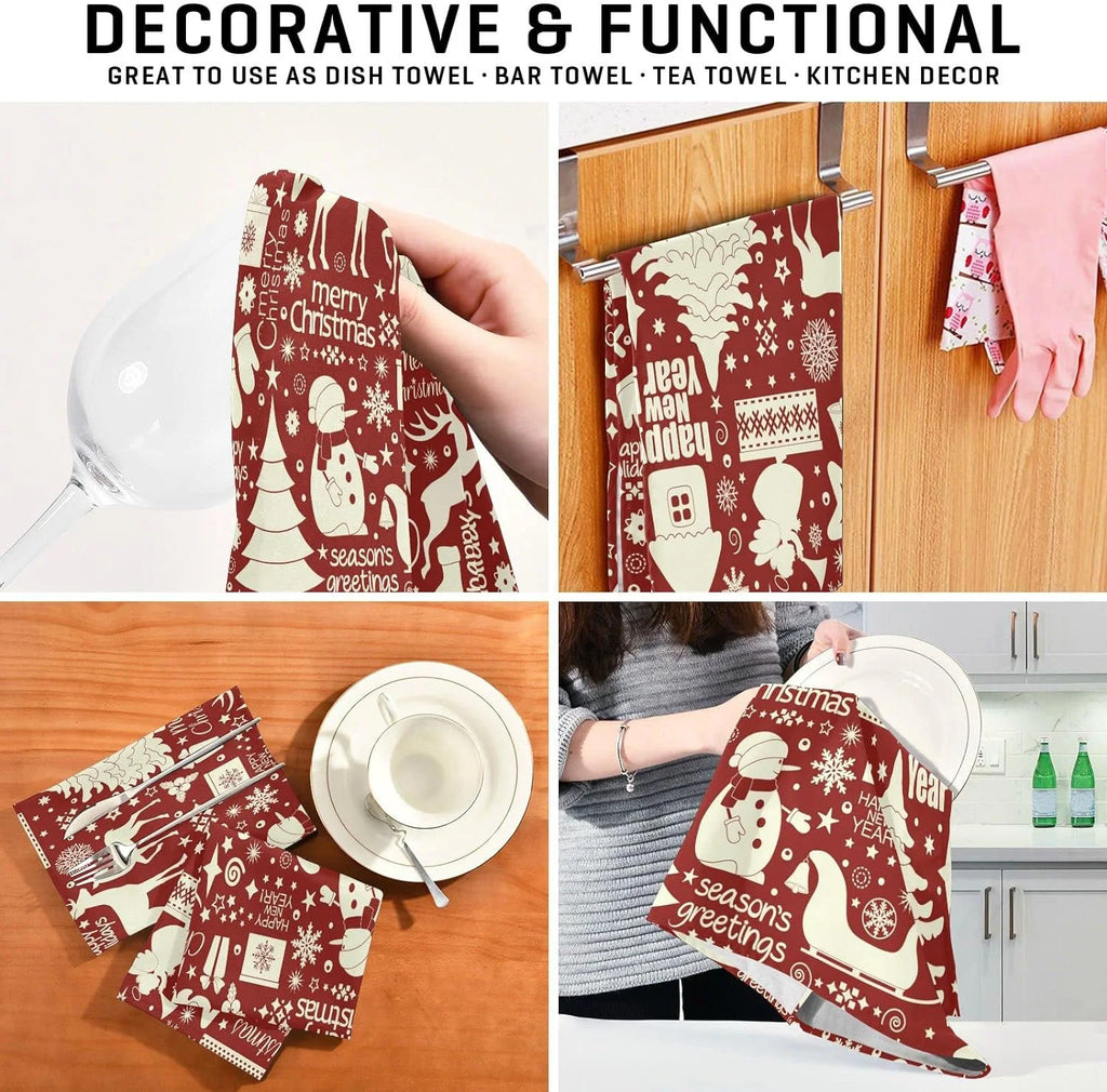 6Pcs Kitchen Dish Towel Set Q8726