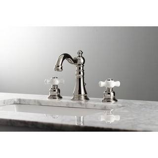 Brushed Brass Widespread Bathroom Faucet Y9663