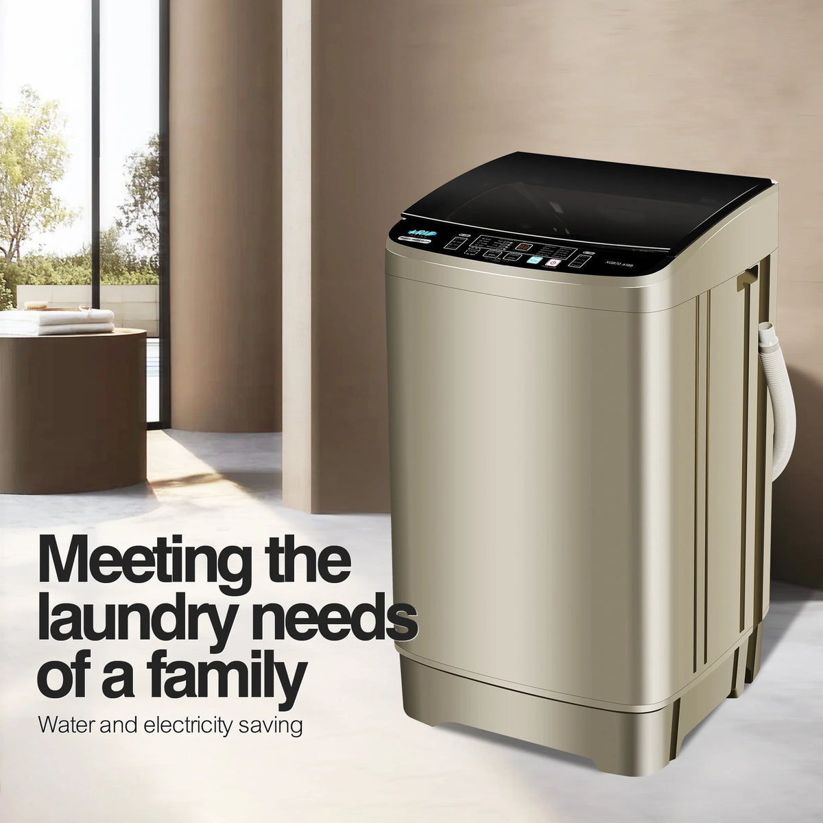 Portable 17.7 lbs Full Automatic Washing Machine N28544