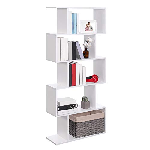 Ebony Black 5-Tier Bookshelf Q8446