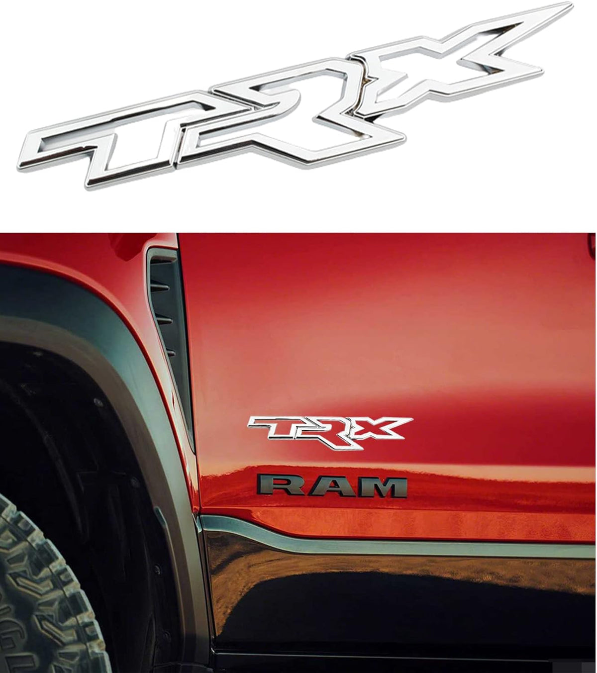 Red Metal Car Emblem Sticker I71822