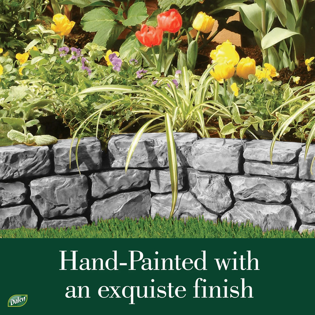 Slate Gray Plastic Garden Border Edging O181