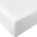 Queen Fitted Sheet, Deep Pocket 15 Inches, White Microfiber S54768