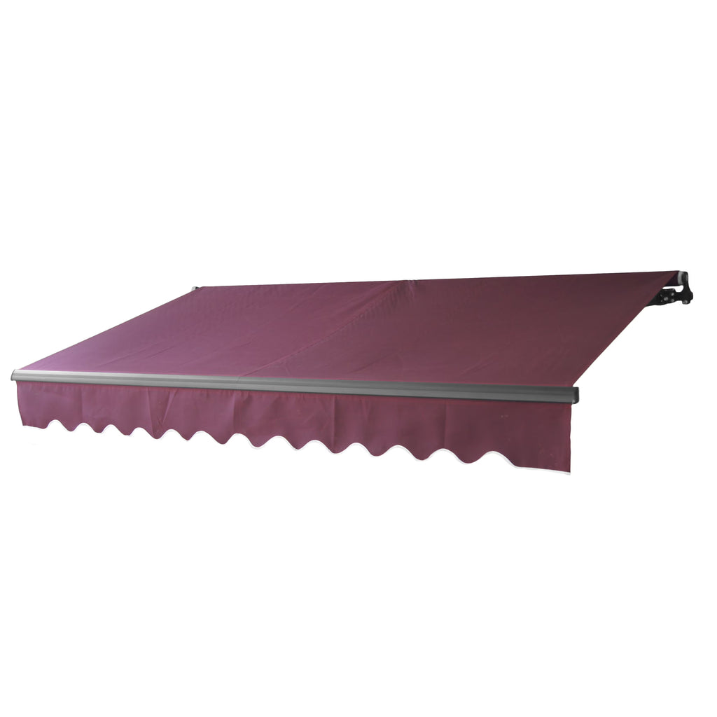 Burgundy Retractable Patio Awning J428