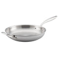 12.5x22 Clad Stainless Steel Fry Pan with Helper Handle X6888