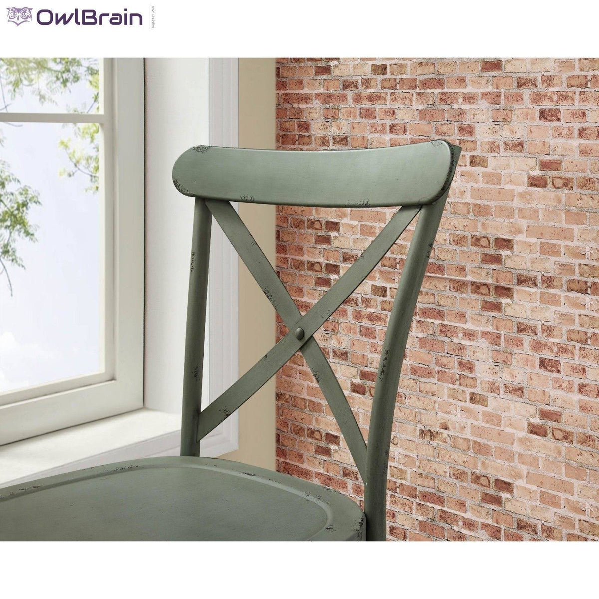 Distressed Green Dining Chair, Set of 2 H66613