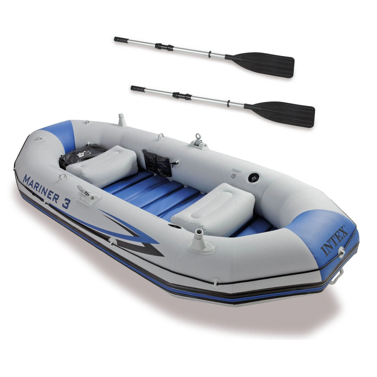 3-Person Inflatable Boat & Oars Set D1691