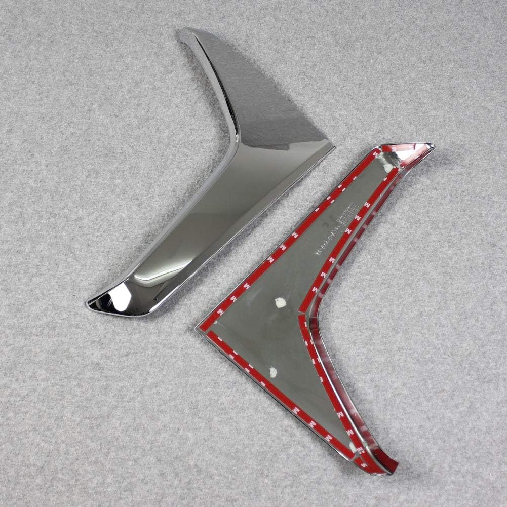 Chrome Rear Spoiler Wing Window Cover Trim Pack of 2 M775