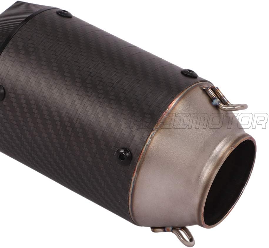 51mm Round Carbon Fiber Exhaust Muffler H29195