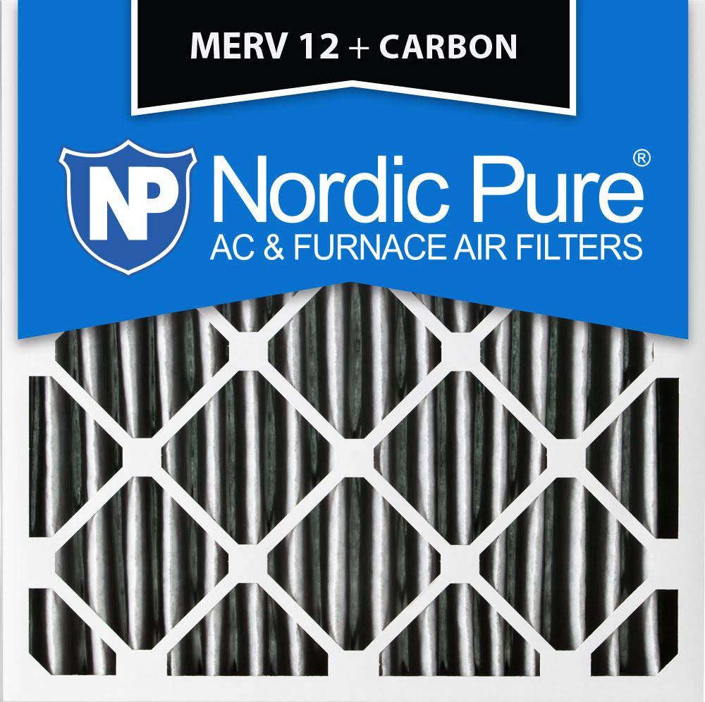 20x20x1 MERV 12 Pleated Carbon Air Filters 3 Pack I9341