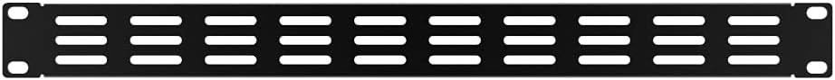 10 Pack 1U Horizontal Rack Mount Cable Management Panel with Cable Entry Brush Black R685