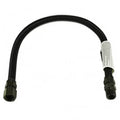 24" Black Stainless Steel Gas Fireplace Connector, 1/2" MIP x 1/2" FIP, 3/8" ID T39086