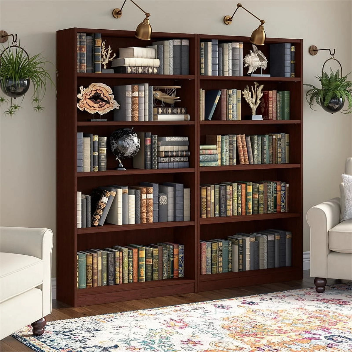 5 Shelf Bookcase Set of 2 Y962528