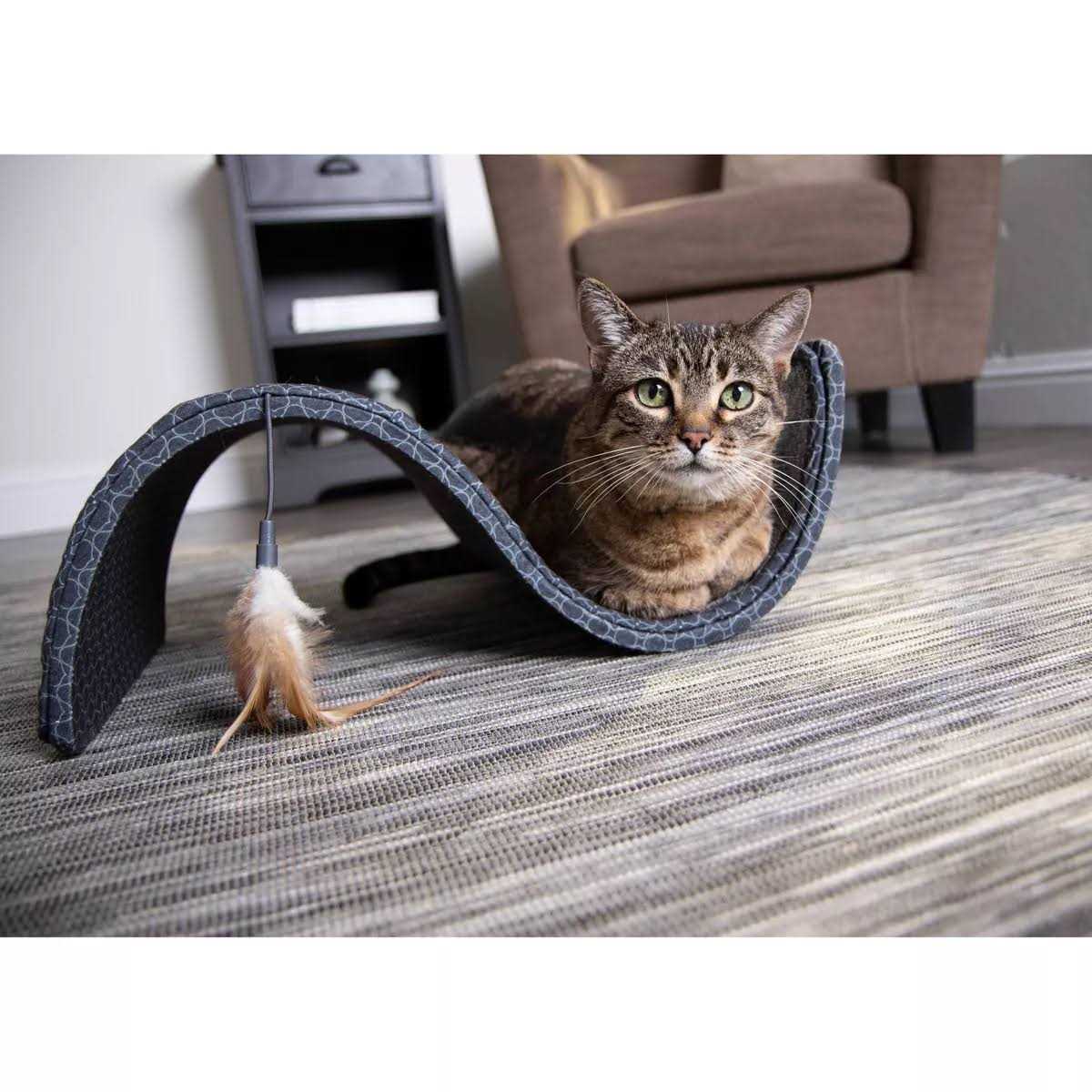 Cat Scratcher with Feather Toy Z221389