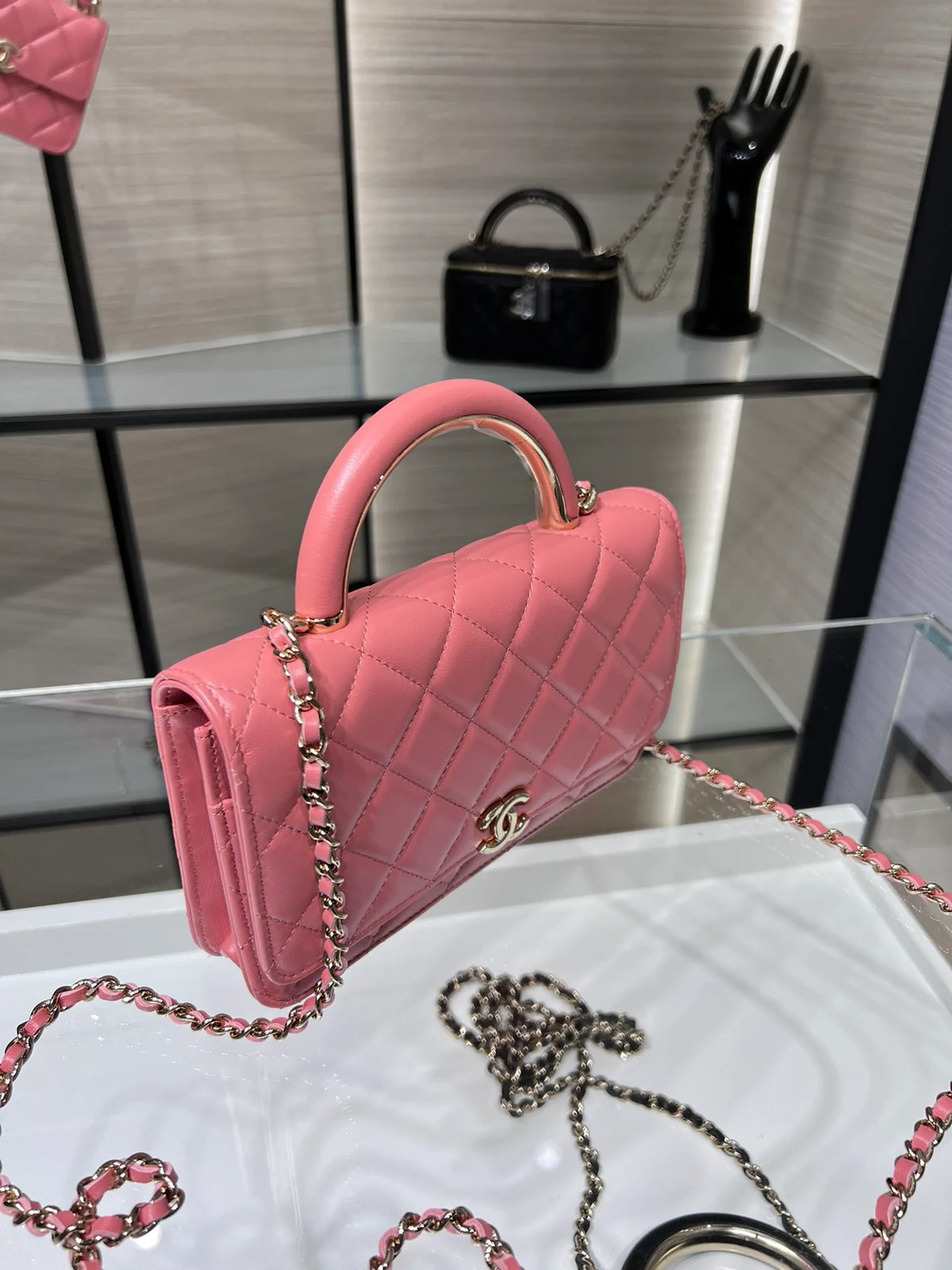 Pink Chain Wallet Bag J3331