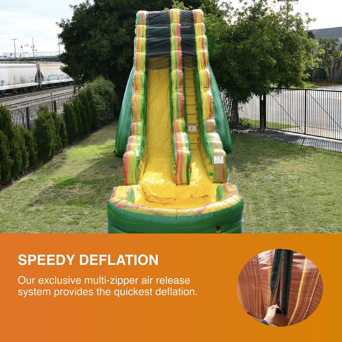19' Inflatable Water Slide with Splash Pool M8306