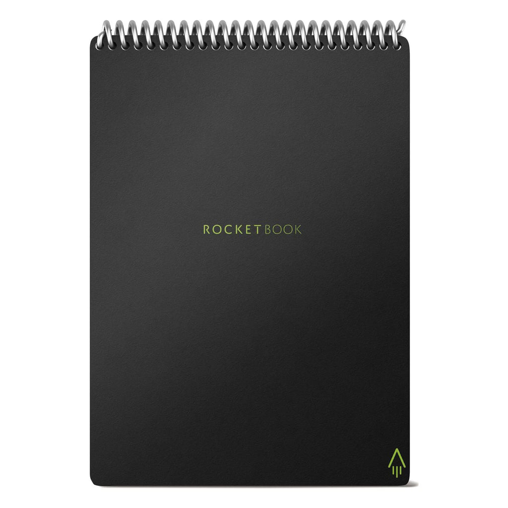 Black Reusable Spiral Notepad W603