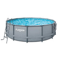 16 ft Round Above Ground Swimming Frame Pool B4375
