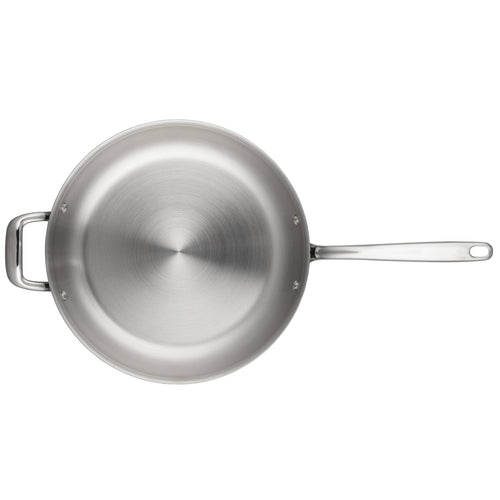 12.5x22 Clad Stainless Steel Fry Pan with Helper Handle X6888