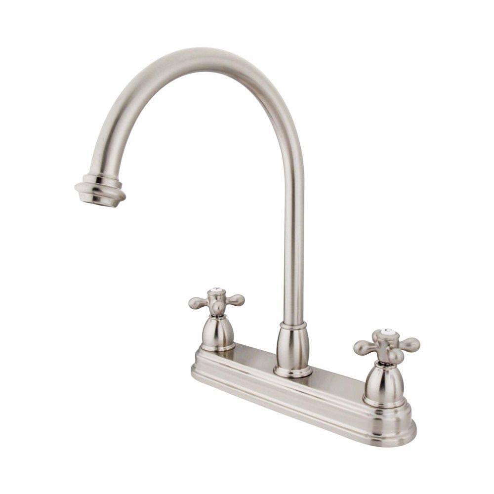 Satin Nickel Two Handle Kitchen Faucet Z5003