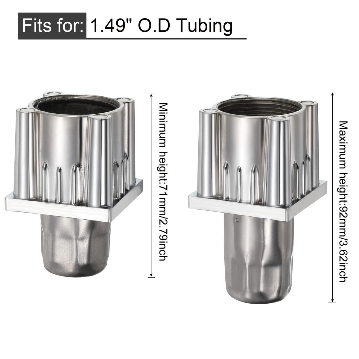 4.1" Stainless Steel Table Legs for 2" Square Tubing Q533325