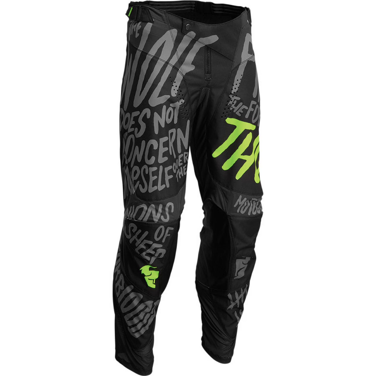 Charcoal/Acid Youth MX Offroad Pants S108