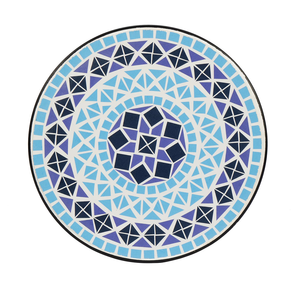 14 Round Mosaic Accent Table A890