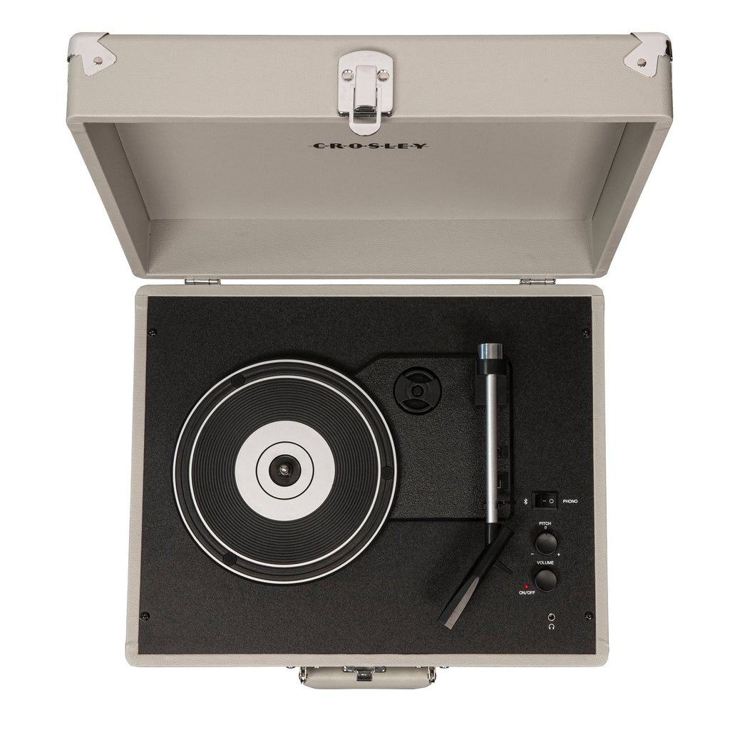 Gray Portable Turntable E1704