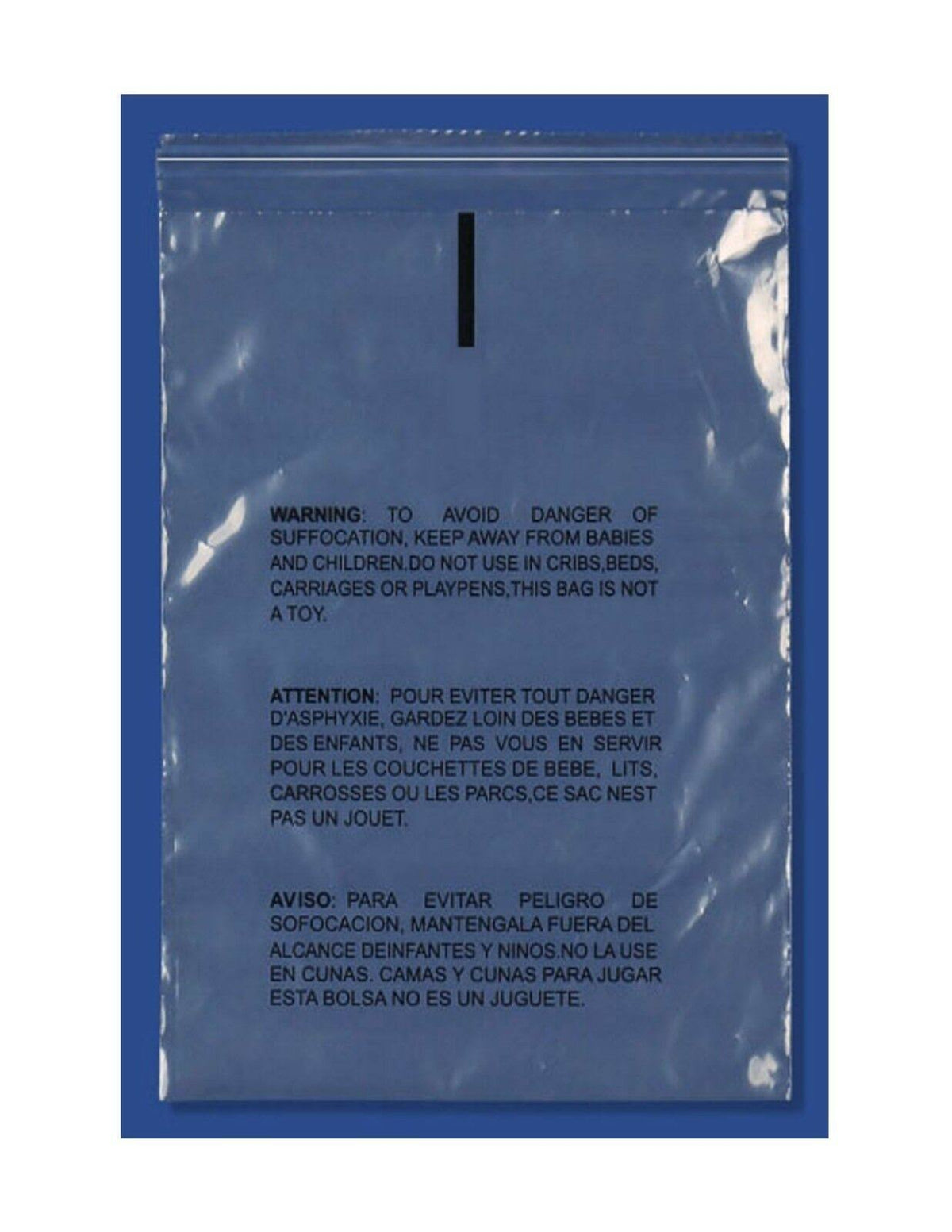 Clear Resealable Poly Bag 1.5 Mil 1000 Pieces R472