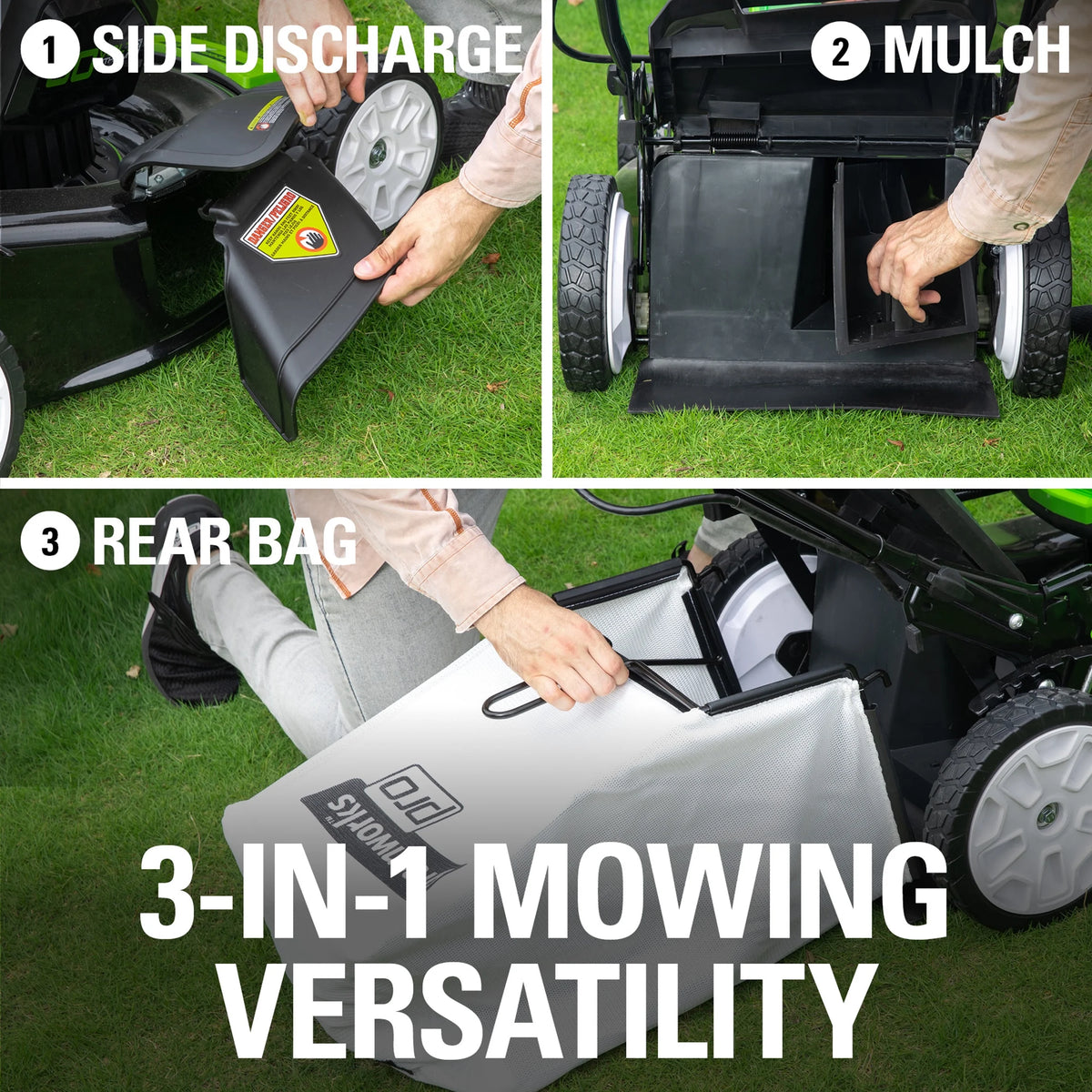80V 21 Battery Powered Push Walk-Behind Mower X3357