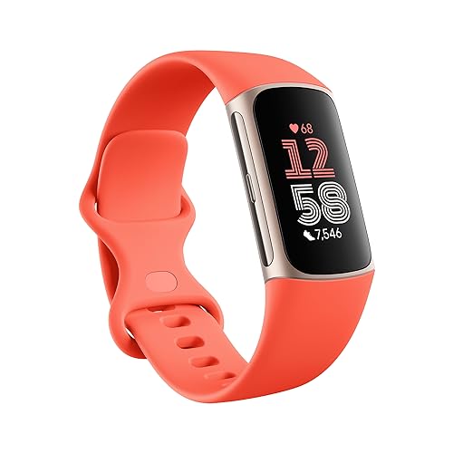 Fitness Tracker with GPS and Heart Rate, Gold/Coral B99448
