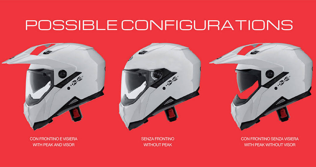 White 2XL Enduro Helmet K423