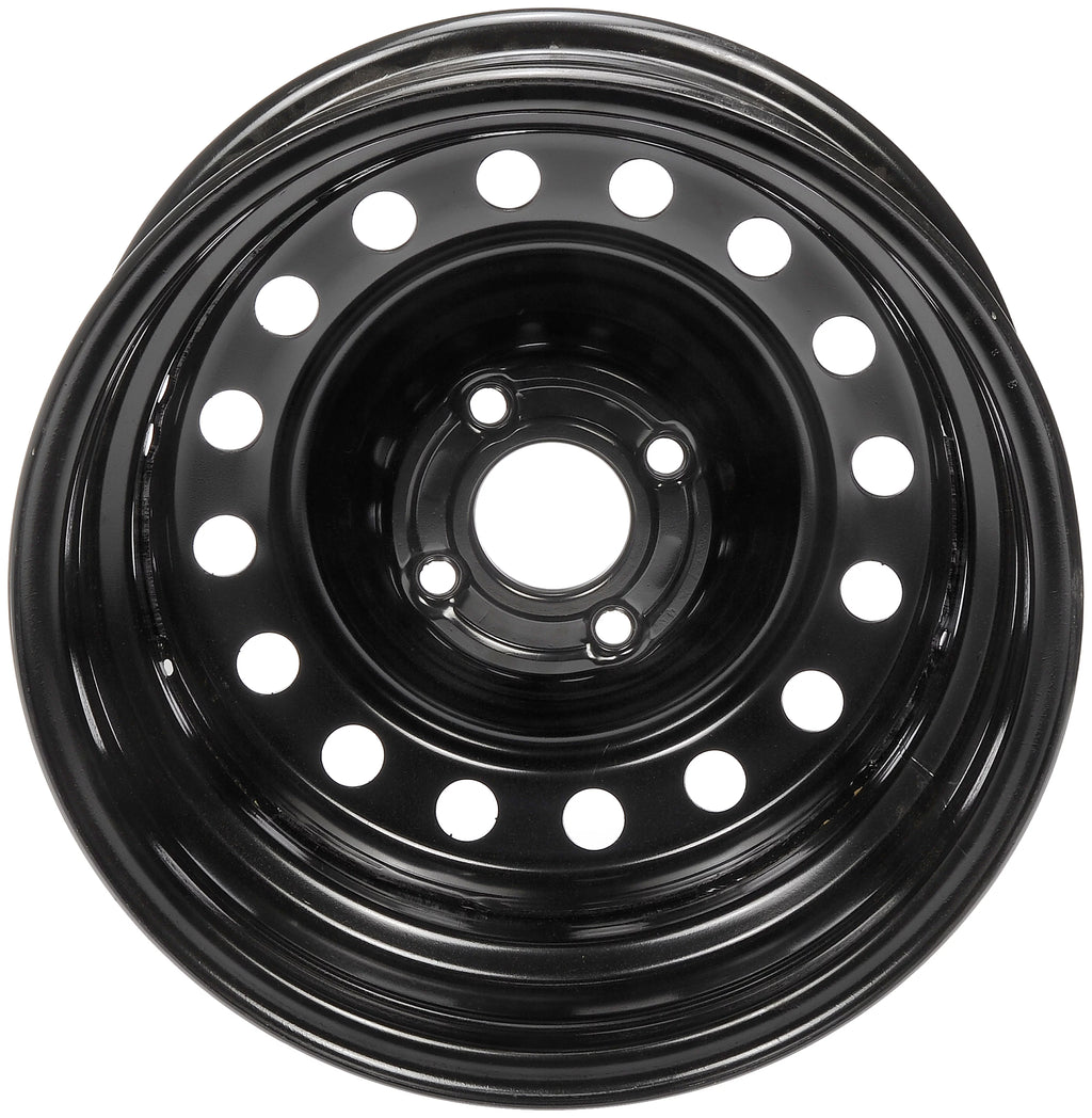 Steel 15 x 6-inch 4-Lug Black Wheel Rim B15349