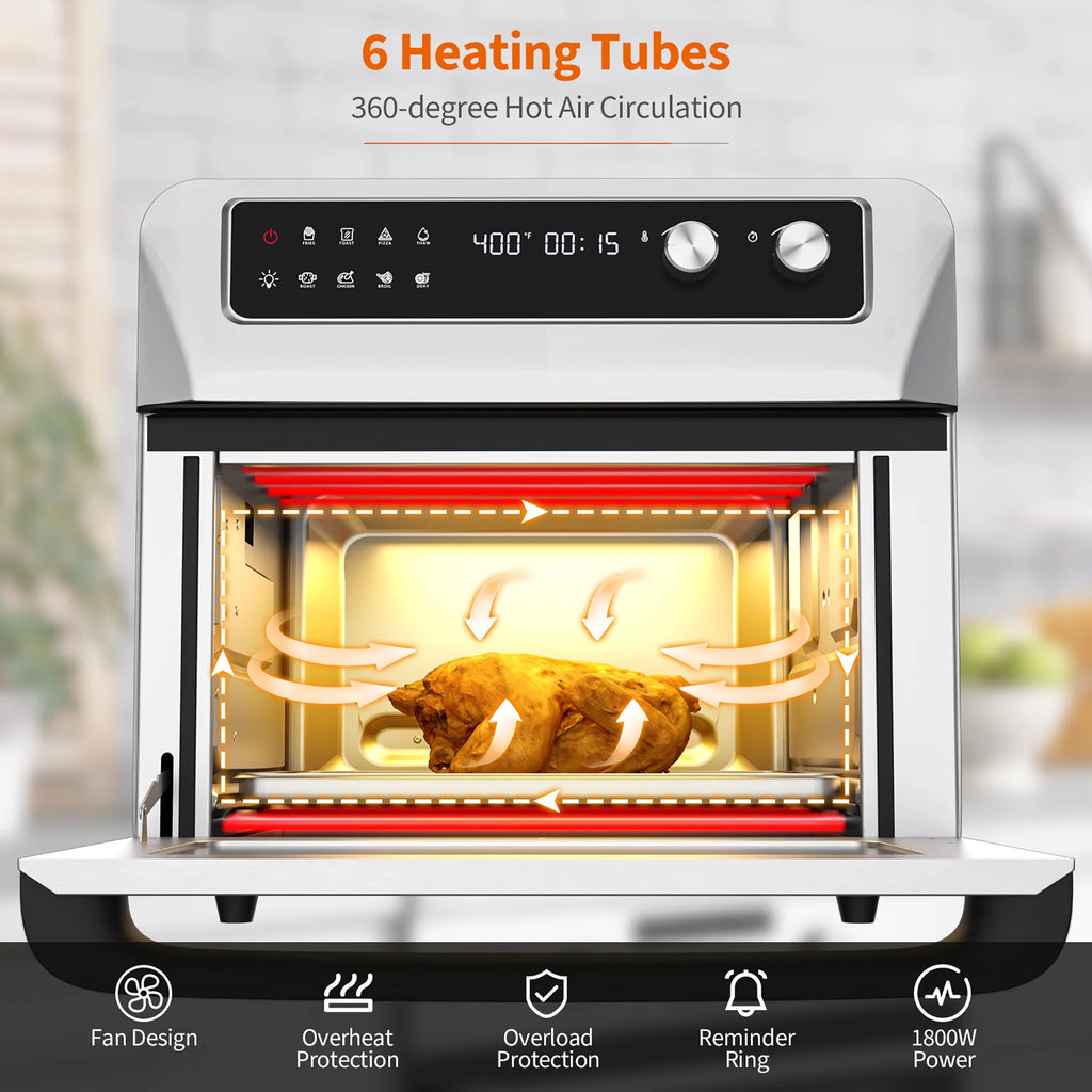 21QT Convection Air Fryer Toaster Oven 8-in-1 Q3377