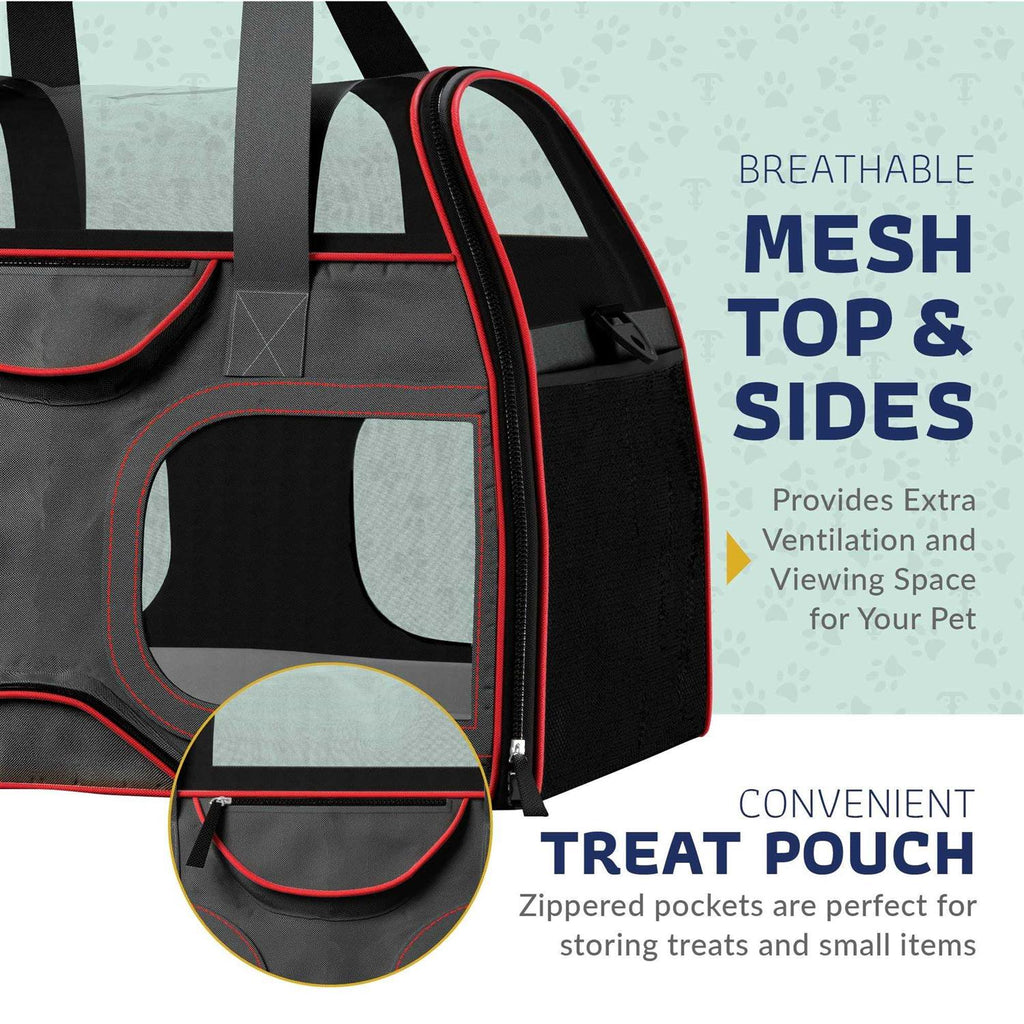 Pet Carrier with Removable Wheels and Double Telescopic Handle G80517