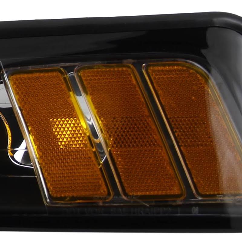 2000 Ford Mustang Black Euro Headlights V1012
