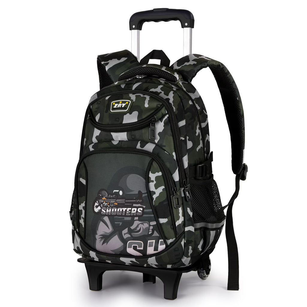 Wheeled Backpack Rolling Daypack Trolley School Bag N324522