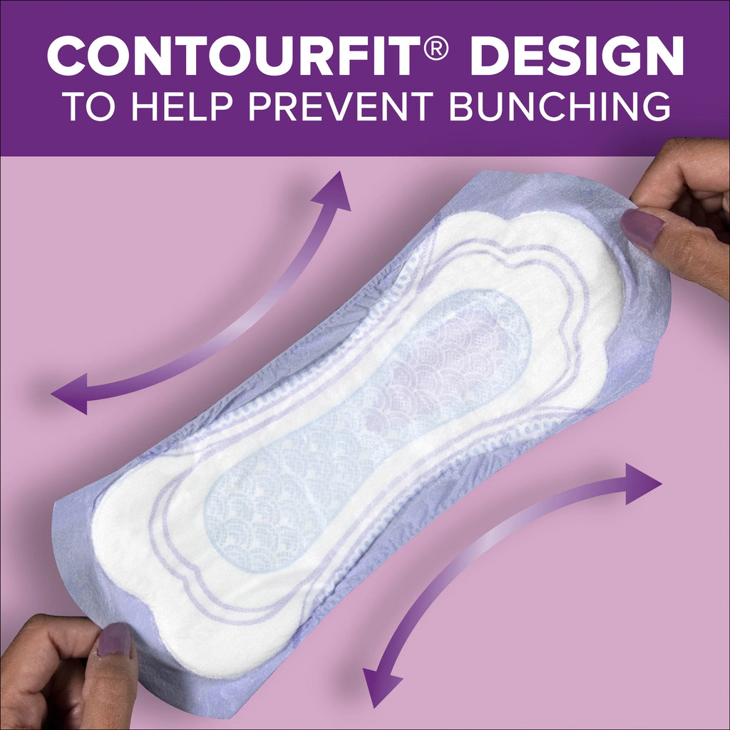 Incontinence Pads, 4 Drop, Long, 84Ct B515712
