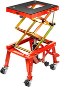 Heavy Duty Hydraulic Motorcycle Lift Table with 4 Wheels O671303