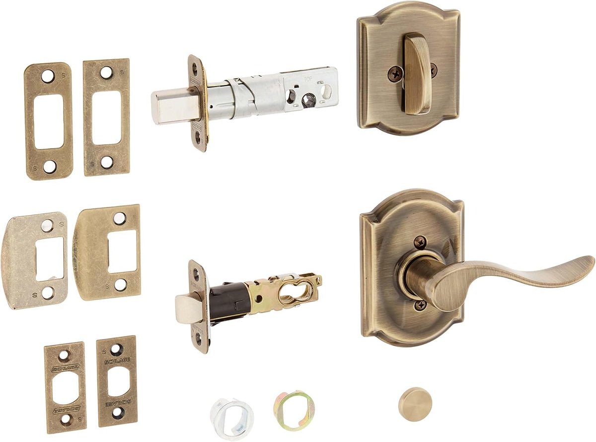 Accent Lever Set with Single C, Antique Brass Pack of 2 M6727